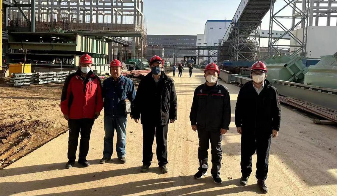 張恒董事長到山西合成生物產業生態園熱電聯產項目監理部檢查指導