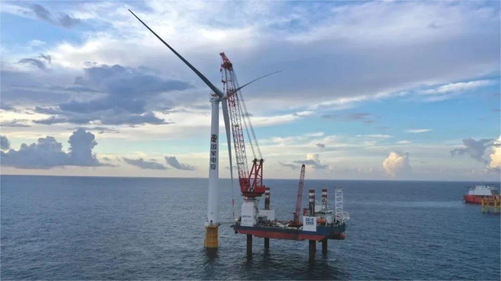國家電投揭陽神泉二350MW海上風電場項目增容項目全容量并網