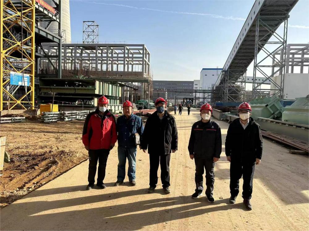 張恒董事長到山西合成生物產業生態園熱電聯產項目監理部檢查指導